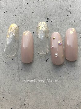 サロンストロベリームーン(Salon Strawberry Moon)/ストーンアートネイル