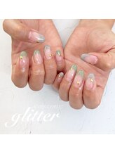 ネイルサロン グリッター(NAIL SALON glitter)/フレンチネイル