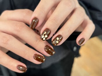 ブラウンネイル/ハートホロ