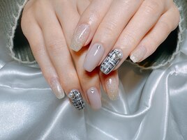 【パラジェル】ツイードネイル