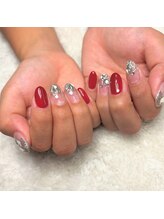 ラピス(Lapis)/赤/ストーン/キラキラ