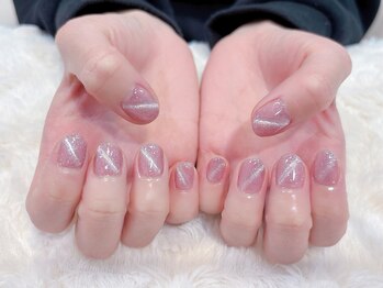 ラルネイル 大宮(Lull. nail)/#マグネット #シンプル #ピンク