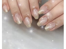 マグネット×ラメ