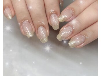 マグネット×ラメ