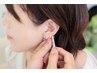 耳つぼジュエリー（両耳10個）＋マッサージ　30分　3300円