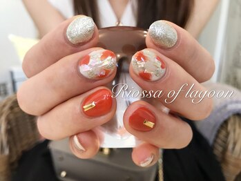 リオッサ オブ ラグーン(RIOSSA of Lagoon)/秋色ネイル×ブロッキング