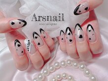アルスネイル(Ars nail)/黒フレンチネイル