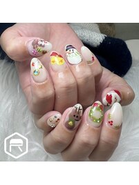 クリスマスネイル