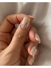 ウロネイルズ(ulo nails)/シルバーパーツと小さな星ネイル