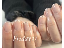フライデートゥエンティーワン(Friday 21)/先端ミラーラインネイル