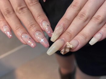 シェリーラメール 渋谷(cherielamer)/ちぐはぐネイル