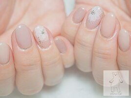 透明感水彩フラワーネイル