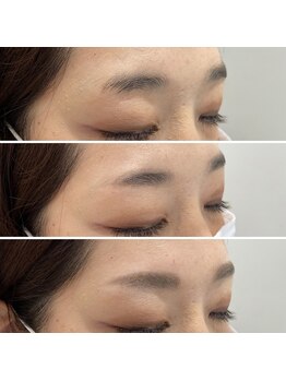 パウダーパレット ラスカ平塚店(POWDER PALETTE)/カット前/カット後/眉メイク後