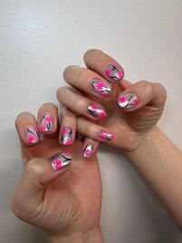 押し花ネイル/ミラーネイル