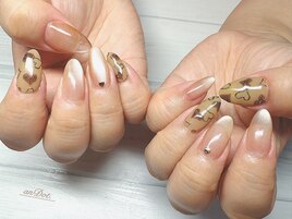 大人のバレンタインネイル
