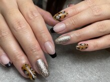 エムズ(M's)/大人レオパード×黒フレンチ