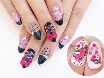 ネイルコレクション ピンク(Nail Collection Pink)/長さ出しジェル放題＋ポケモン