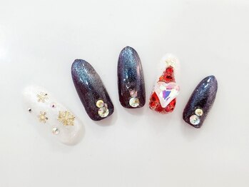 ビーケア 自由が丘店(B.care)/クリスマスネイル¥8480