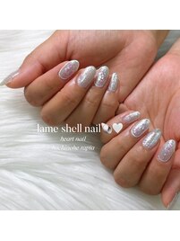 ラメシェルネイル