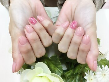 プルミエ ネイル(Premier Nail)/お持込み☆タイダイピンク