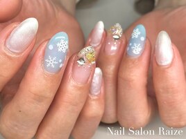 冬ネイル/雪の結晶ネイル