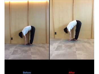 徳島藍住整骨院 ザ ビー(THE B)/ピラティス初回体験before/after