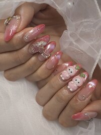 さくらんぼネイル