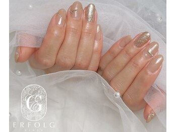 エアフォルクギンザ 横浜店(ERFOLG GINZA)/グレージュ×ゴールド♪