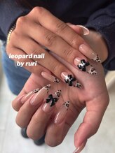 ネイルアバンス 泉大津店(Nail AVANCE.)/ヒョウ柄フレンチ