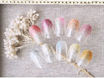 クレアネイル 大井町店(clea nail)の写真/人気の10色から選べるラメグラデーション♪【写真】10色限定ラメグラ￥2400　（大井町）