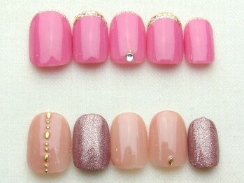 ユースタイル 新宿店(U-style)/シンプルラメフレンチネイル