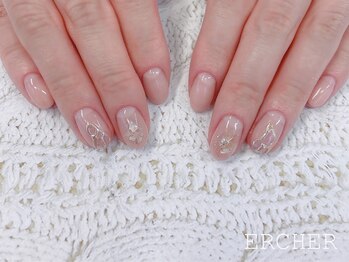 ネイルエルーシェ 立川店(Nail Ercher)/シンプルシェルアート