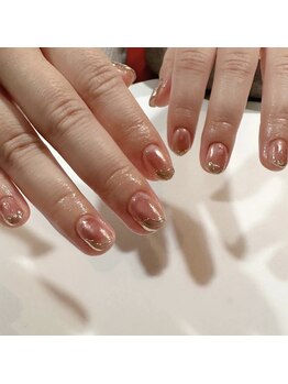 苑琳爪工(erin nail)/ミラーデザインフレンチ