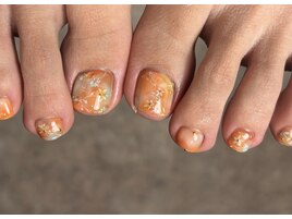 フットネイル　フラワー