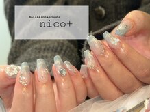ニコ(nico+)/水色ネイル♪
