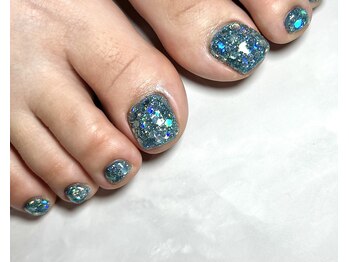 ネイルサロン タムタム(Nail Salon TamuTamu)/キラキラフットネイル