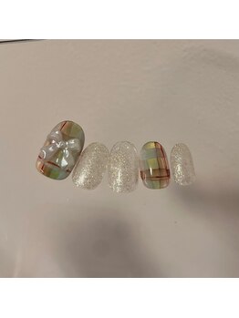 キコ 仙台東口店(kico)/ニュアンスチェックリボン