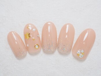 シックネイル(CHIC nail)/上品☆冬ネイル　雪の結晶