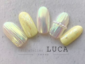 ネイルアトリエルカ(nail atelier LUCA)/W-44 プリーツオーロラネイル