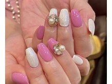 レミア 関内(REMIA)/８月　ビジューネイル