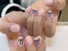 ブラックリボンネイル！