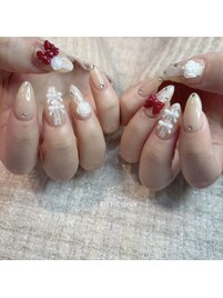 春のバレエコアネイル