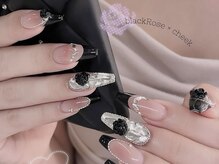 nail salon mimi【4月上旬 NEW OPEN（予定）】/黒バラ×フレンチ
