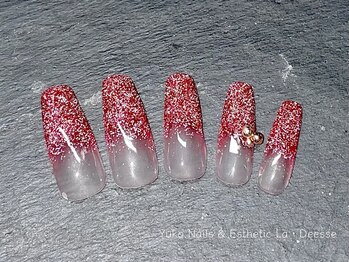 ユウコネイルズアンドエステティック ラ デェス(Yuko Nails & Esthetic La Deesse)/フラッシュグラデ(長さ出し)