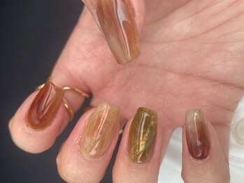 エトワール(etoile)の写真/《お洒落×雰囲気×エモい》唯一無二のニュアンスアートが大人気◎いつもよりワンランク上の手元へ*