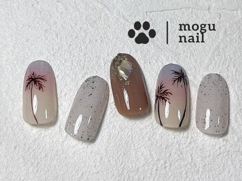 モグネイル(Mogunail)/夏ネイル/ヤシの木ネイル