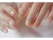 アヤネイル(Aya nail)/ピンク×ゴールド