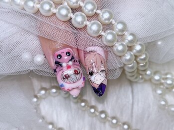 アリーズ(Allies)/痛ネイル 3D 手描き 秋 冬