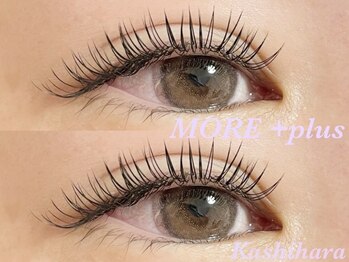 モアプラス 橿原店(MORE+plus)の写真/安心の定額設定で納得いくまでつけ放題！低価格×高品質のつけ放題メニューで妥協をしない理想の目元に♪