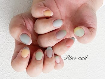 リノ ネイル(Rino nail)/マルチカラーフレンチ